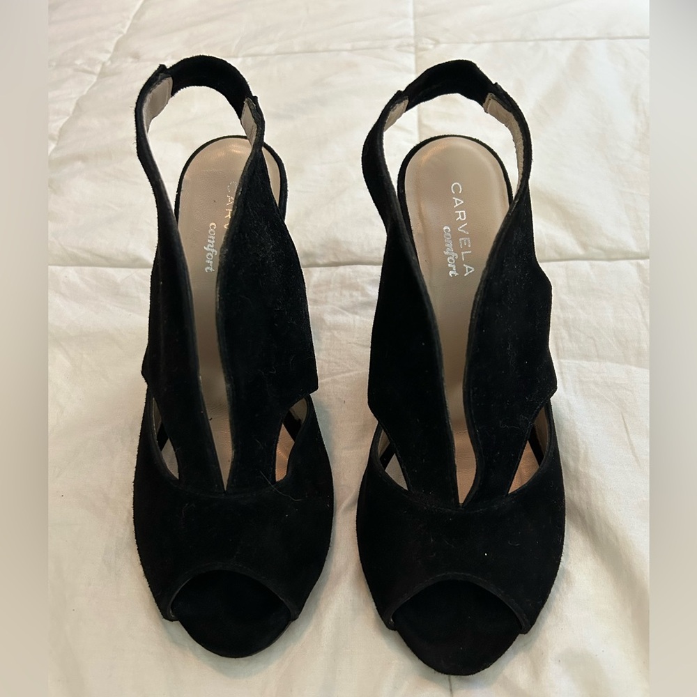 Carvela Arabella Black Women's Wedge Heels